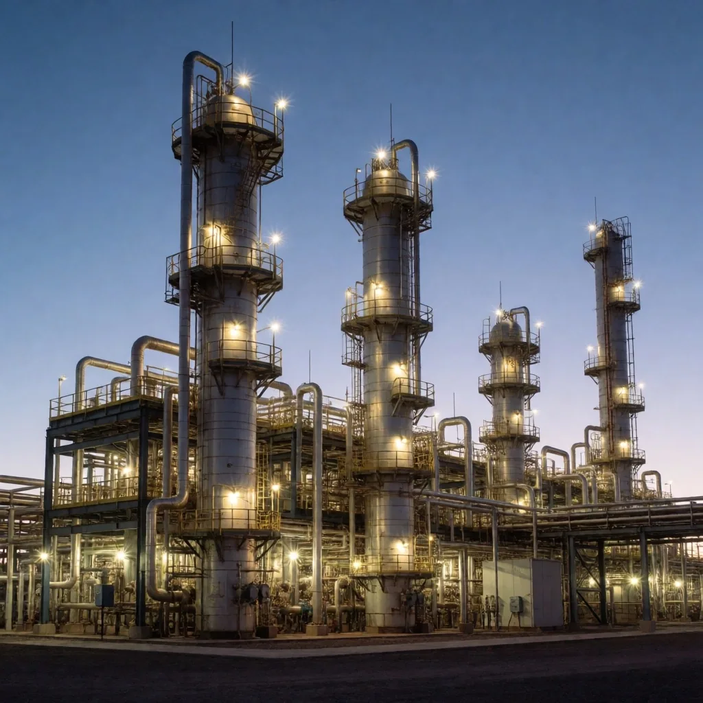 Planta de procesamiento de gas natural en la cuenca de Vaca Muerta